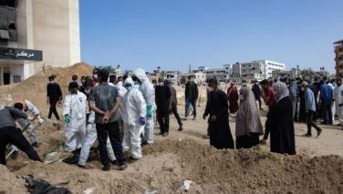 بیش از 300 جسد در «شفاخانه ناصر» در خان یونس کشف شد