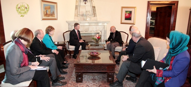 اشرف غنی با هیات کانگرس امریکا دیدار کرد
