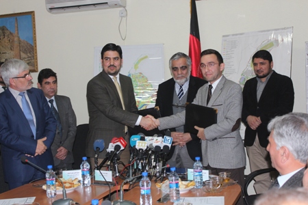 امضای تفاهم نامه همکاری میان بورد شهرجدید کابل و وزارت تجارت