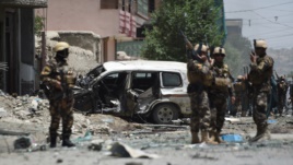 کاروان نیروهای خارجی در کابل، هدف قرار گرفت