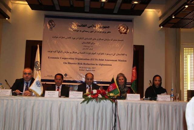 نشست بین المللی در مورد کاهش خطرات حوادث طبیعی در کابل برگزار شد