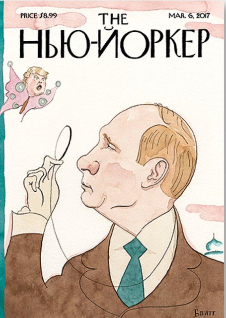 هفته‌نامه نیویورکر با تصویری از پوتین