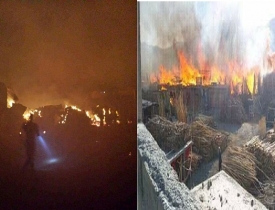 آتش‌سوزی در ولسوالی سیاه‌گرد پروان خسارات هنگفت مالی بر جای گذاشت