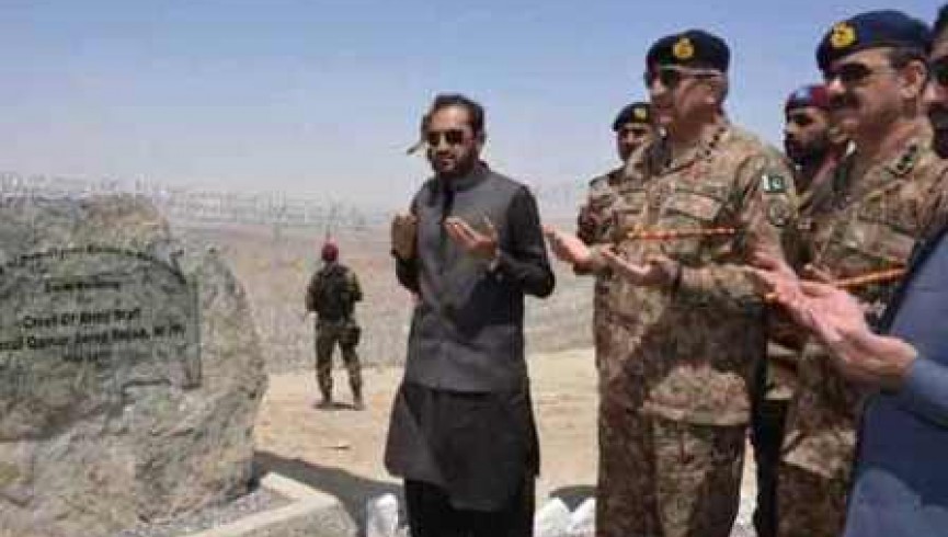 ارتش پاکستان طرح حصارکشی خط دیورند را افتتاح کرد
