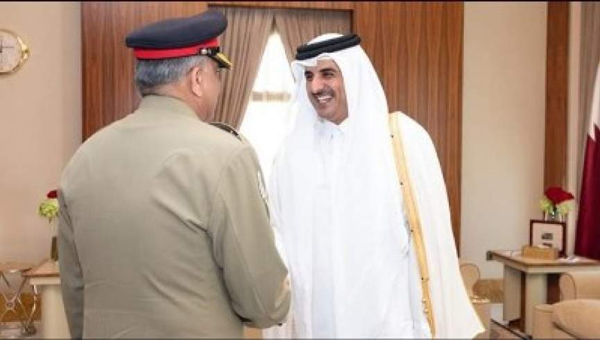 امیر قطر با فرمانده ارتش پاکستان دیدار کرد