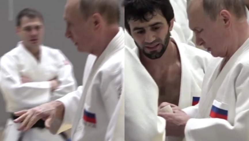 قهرمان روسیه انگشت دست پوتین را شکست