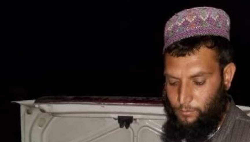 مسوول فراهم سازی مهمات برای گروه طالبان در ارزگان، بازداشت شد