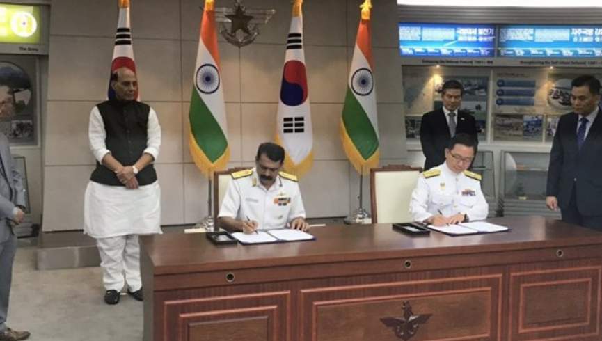 هند و کوریای جنوبی معاهده همکاری نظامی امضا کردند