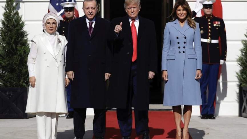 پوشش همسران ترامپ و اردوغان در کاخ سفید