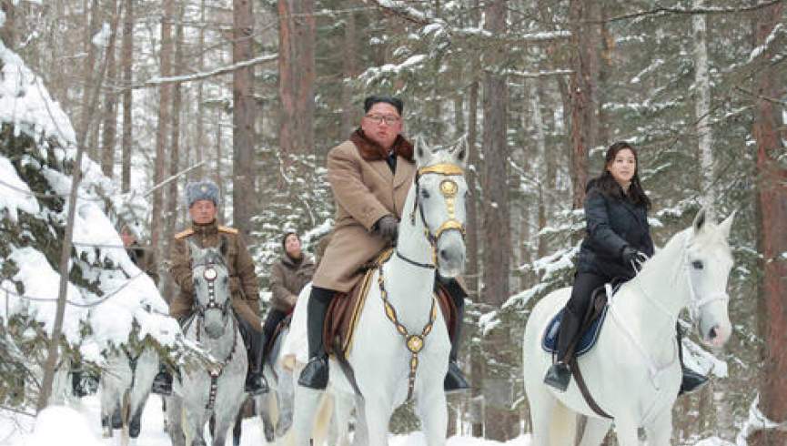 رهبر کوریای شمالی دوباره سوار بر اسب سفید شد