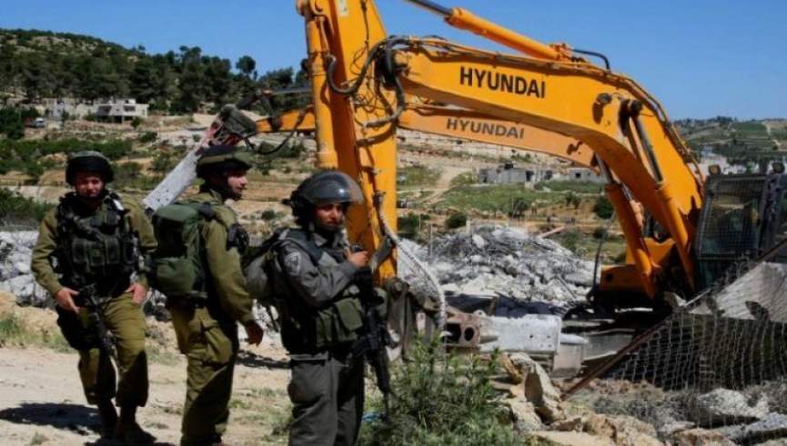 تخریب 11 دوکان در فلسطین به دست نظامیان اسراییلی