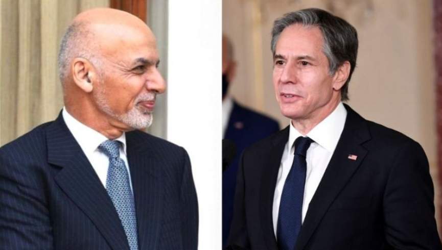 رییس جمهور غنی و وزیر خارجه امریکا درباره روند صلح افغانستان گفتگو کردند