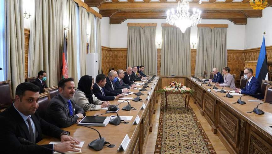 روئسای جمهور افغانستان و استونیا بر گسترش همکاری‌ها میان دو کشور تاکید کردند