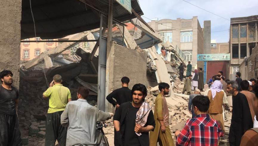 نُه تن در پی فروریختن یک تالار در شهر هرات زخمی شدند