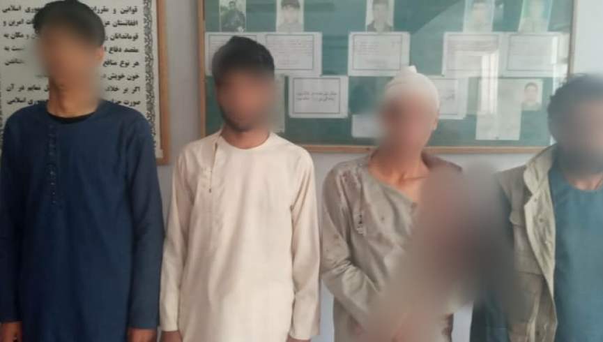 یک گروه چهار نفری دزدان توسط پولیس کابل بازداشت شد