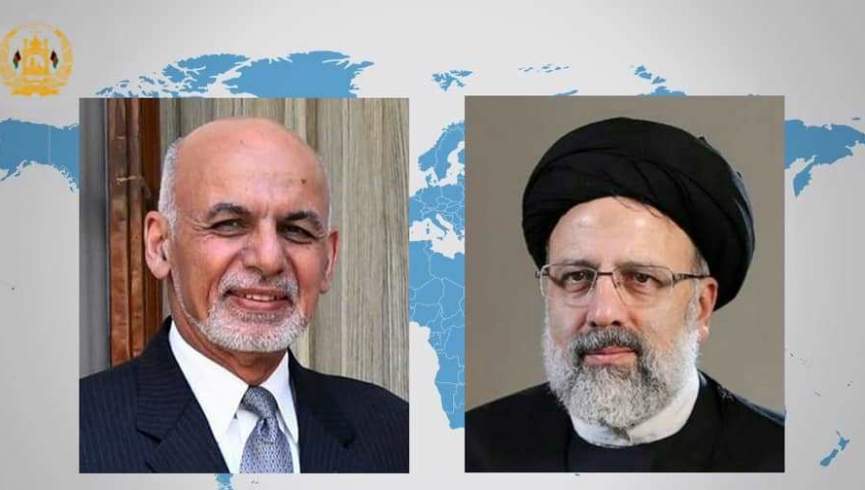 رئیس جمهور غنی با "سید ابراهیم رئیسی" رئیس جمهور منتخب ایران تلفنی گفتگو کرد