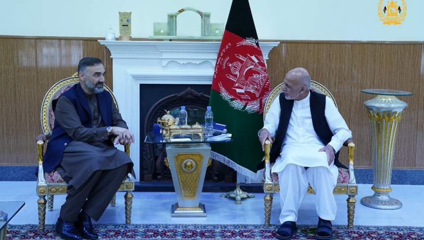 رئیس جمهور غنی با استاد عطامحمد نور در بلخ دیدار کرد