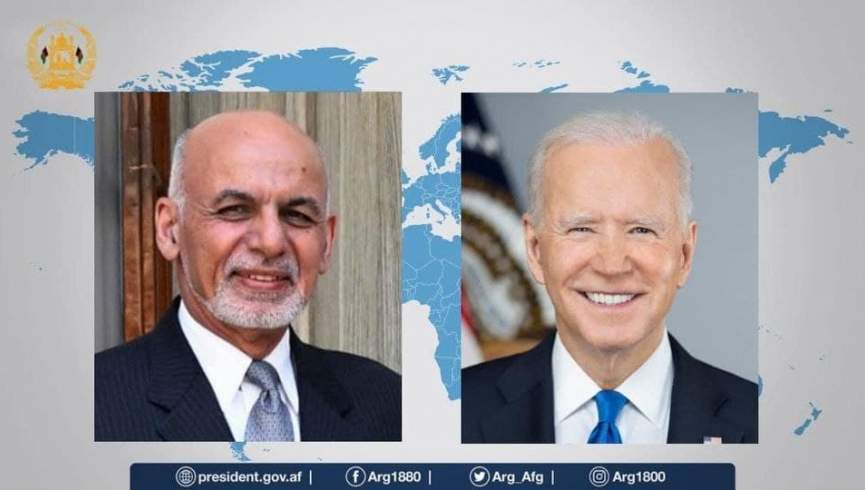 روسای جمهور افغانستان و امریکا صحبت تیلفونی کردند