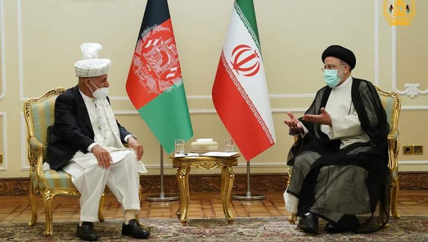 روئسای جمهور افغانستان و ایران در تهران با یکدیگر دیدار کردند