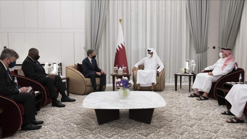 وزیران خارجه و دفاع امریکا با امیر قطر دیدار کردند