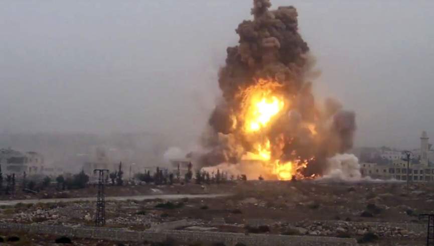 وقوع انفجار در دیپوی مهمات ارتش سوریه 