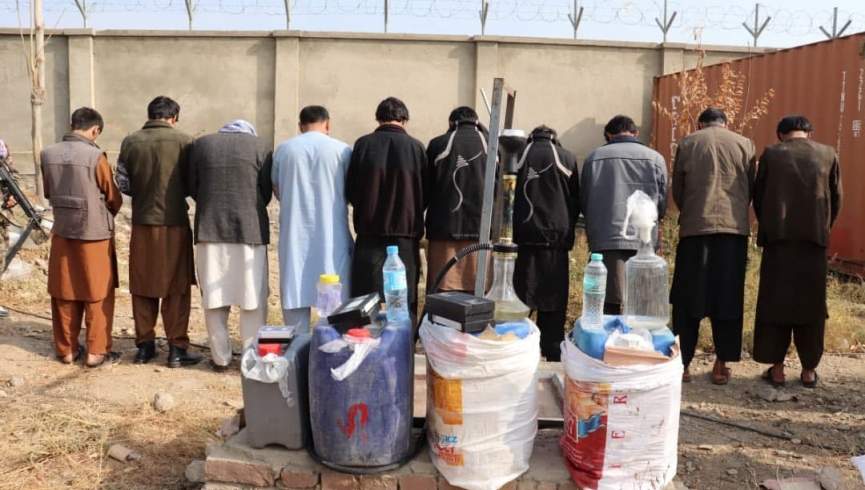 طالبان 10 فروشنده مواد الکولی را در پروان بازداشت کردند