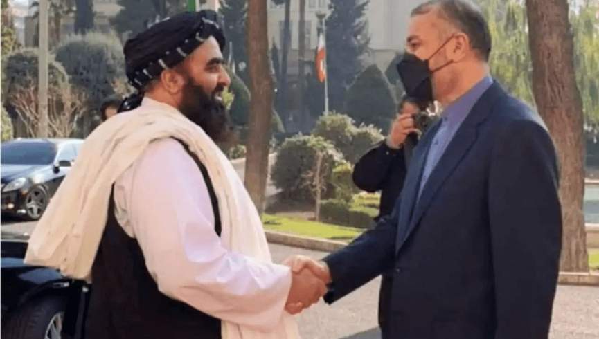 امیرخان متقی با وزیر خارجه ایران دیدار کرد