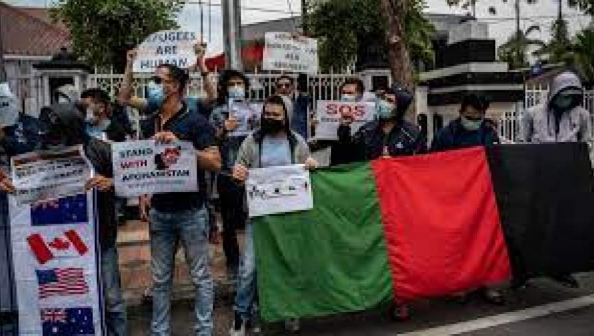 پولیس اندونیزیا تظاهرات مهاجران افغانستانی را سرکوب کرد