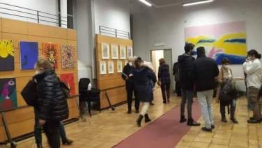 دختران هراتی در ایتالیا نمایشگاه نقاشی برگزار کردند