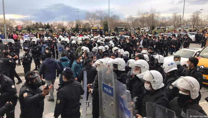 پولیس ترکیه تظاهرات مهاجران افغان را سرکوب کرد