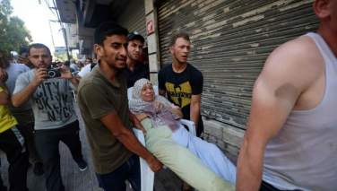 در حمله ارتش اسرائیل به غزه ده ها تن کشته و زخمی شدند