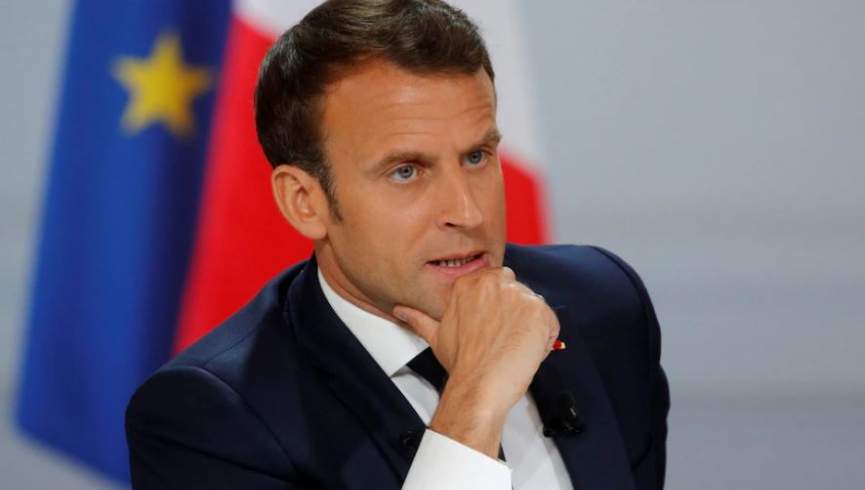 French President Emmanuel Macron  CREDIT: PHILIPPE WOJAZER/REUTERS