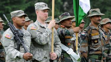 برگزاری مانور نظامی مشترک هند و امریکا در نزدیکی چین