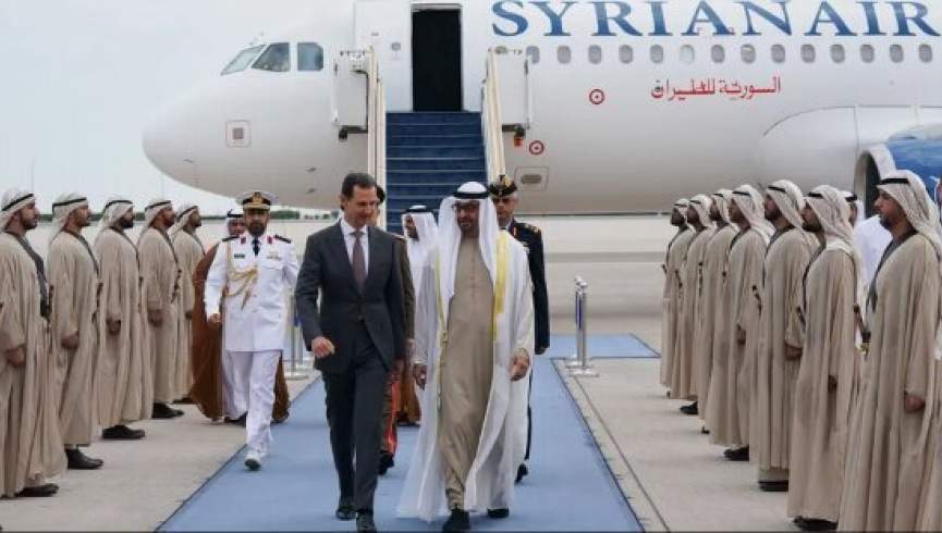 رئیس جمهور سوریه در رأس هیأتی وارد امارات شد
