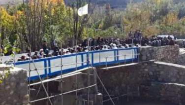 باشندگان فاریاب یک پل را با هزینه شخصی خود ساختند
