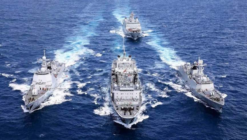 مانور دریایی مشترک میان روسیه، چین و ایران در دریای عمان آغاز شد