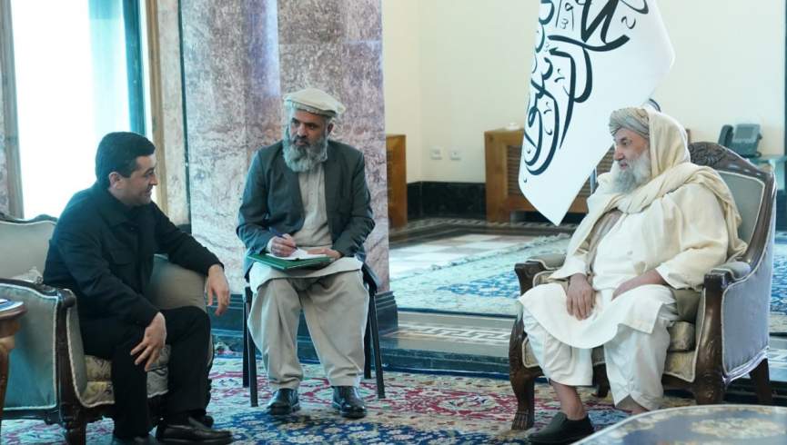 د طالبانو رییس الوزار  د ازبکستان د بهرنیو چارو له وزیر سره وکتل