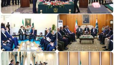 ایران و پاکستان 8 سند همکاری مشترک امضا کردند
