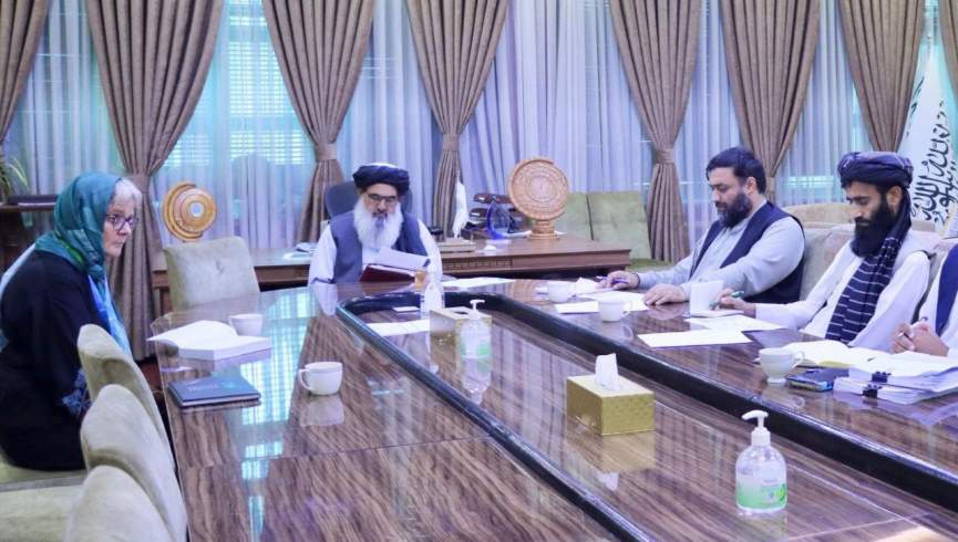 سرپرست وزارت صحت عامه طالبان با مسؤول مبارزه با گرسنگی دیدار کرد