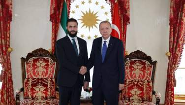 دیدار غیر منتظره رئیس جمهور ترکیه و احمدالشرع در استانبول