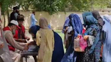 کمک نقدی صلیب سرخ به 2500 خانواده در ولایات بدخشان، بغلان و فاریاب