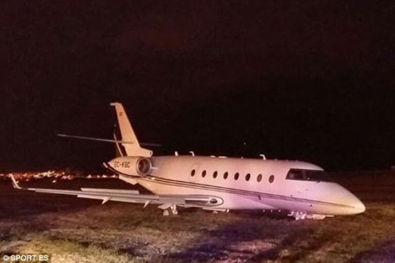 هواپیمای رونالدو دچار سانحه شد