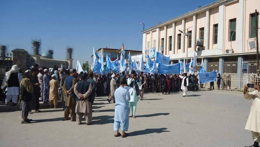 کندهار کې د سولې په پلوی لاریون پیل شو