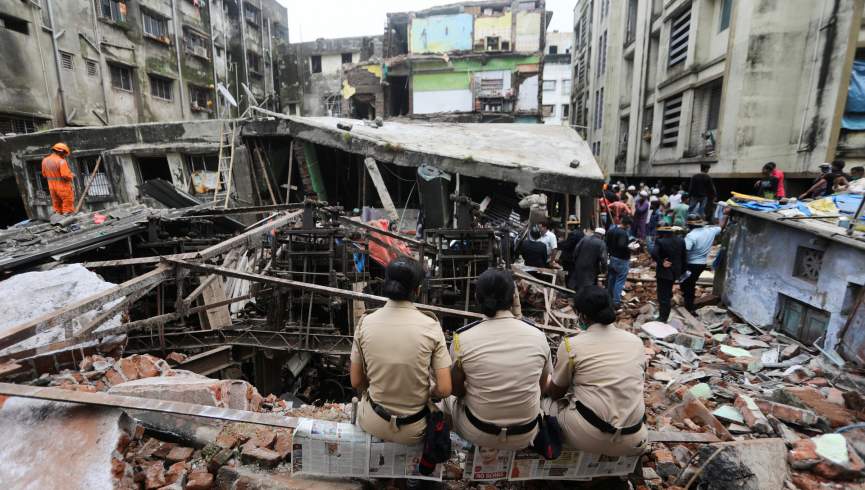 ریزش یک ساختمان در هند منجر به کشته شدن ۱۱ نفر شد