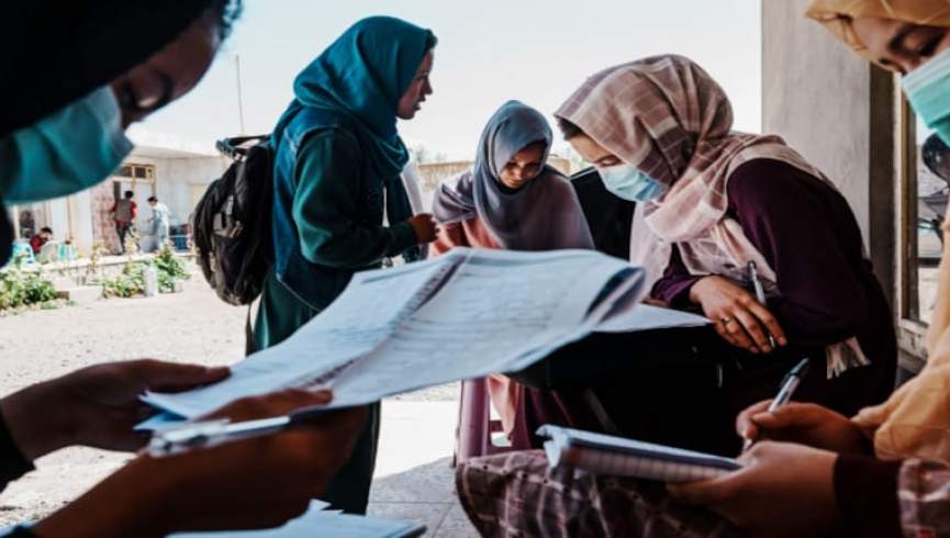 امتحان ارتقای صنف شاگردان دختر بالاتر از صنف ششم امروز در کابل برگزار شد