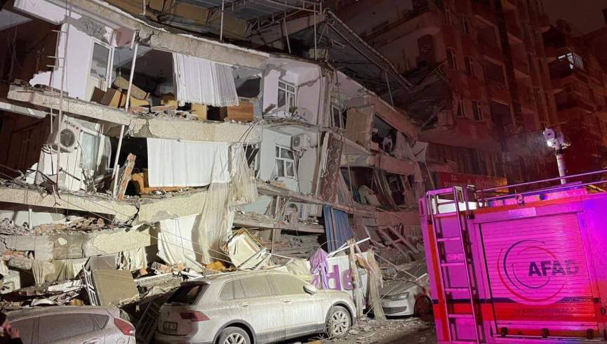 وقوع زلزله ای مهیب به شدت 7.8 ریشتر در جنوب ترکیه