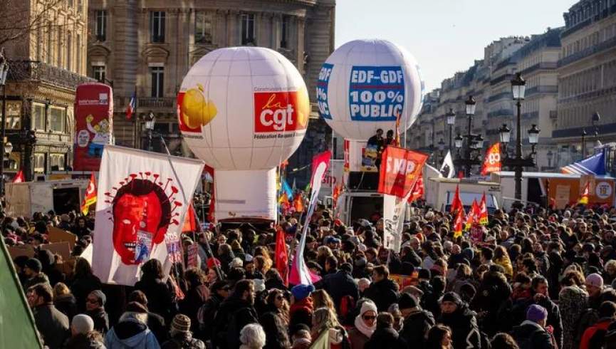از سرگیری تظاهرات علیه قانون تقاعدی در فرانسه