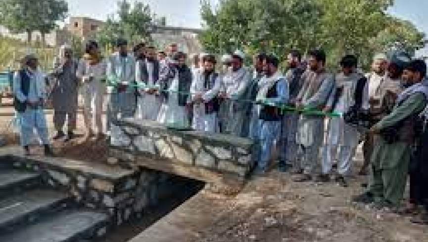 یک کانال آبیاری در غزنی افتتاح شد