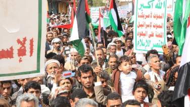 تظاهرات ده ها هزار یمنی در حمایت از مردم غزه