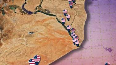 پایگاه نظامی امریکا در الحسکه سوریه هدف حمله هوایی قرار گرفت
